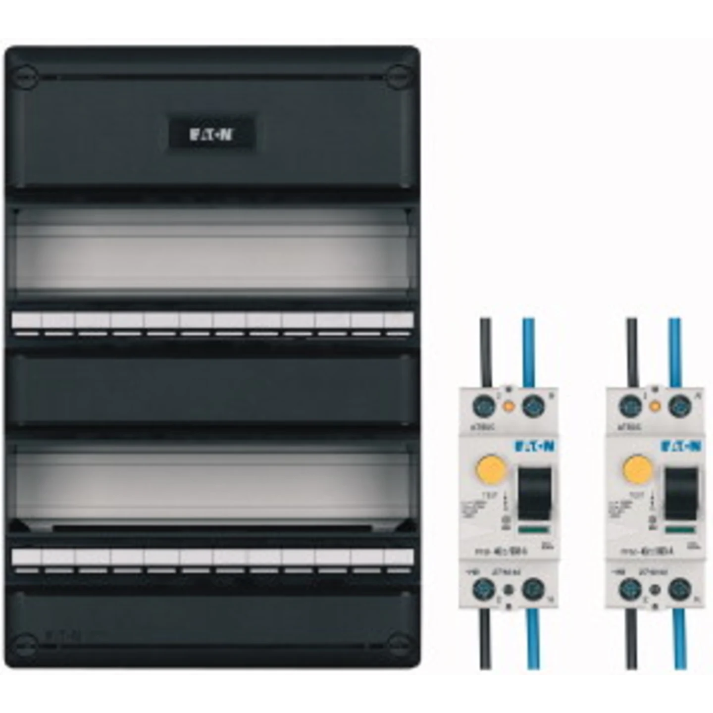 EATON 1966007 S55 INSTALLATIEKAST + 2X ALS2P30mA in kast