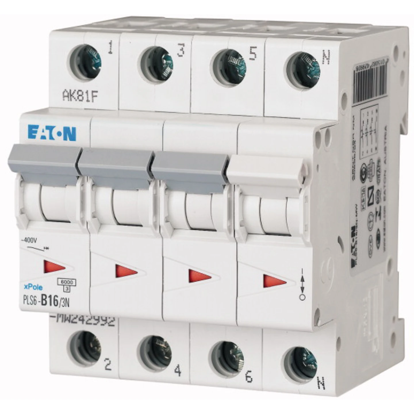 EATON INSTALLATIEAUTOMAAT C16 3P+N