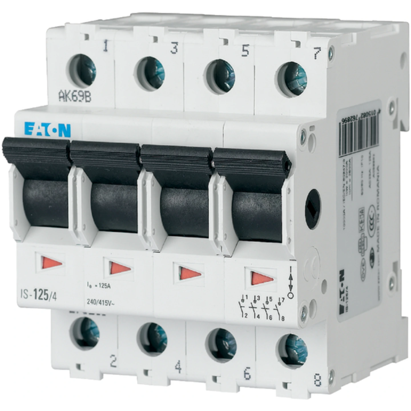 EATON 276285 HOOFDSCHAKELAAR 4P 100A
