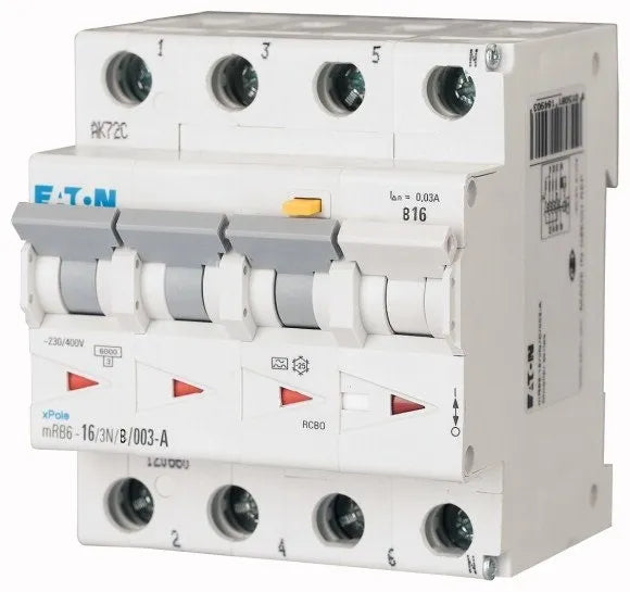 EATON Aardlekautomaat 3P+N 16A/30mA B flex